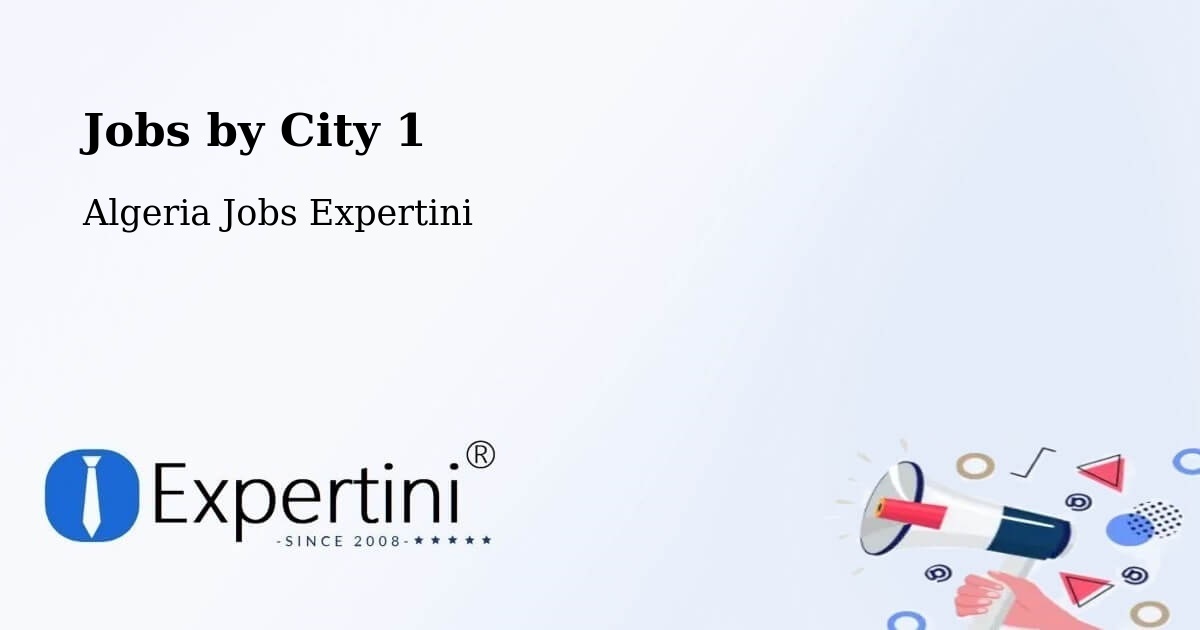 City Jobs in Algeria - Expertini